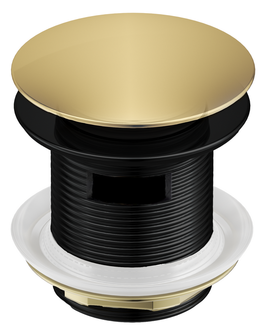 Bath - Pop up Waste - Overflow - Shiny Gold - (BOM)