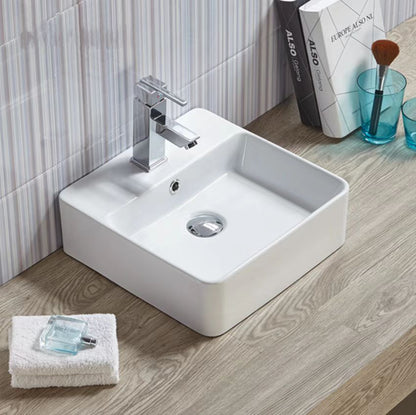 385mmx385mm  Above Counter Basin - Gloss White
