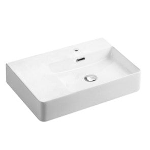 600mmx420mm  Above Counter Basin - Gloss White