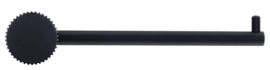 Mica Fluted Toilet Paper Holder - Black