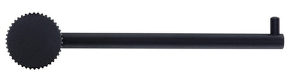 Mica Fluted Toilet Paper Holder - Black