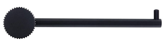 Mica Fluted Toilet Paper Holder - Black