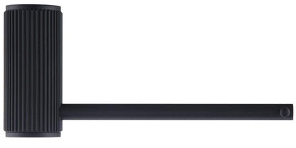 Mica Fluted Toilet Paper Holder - Black