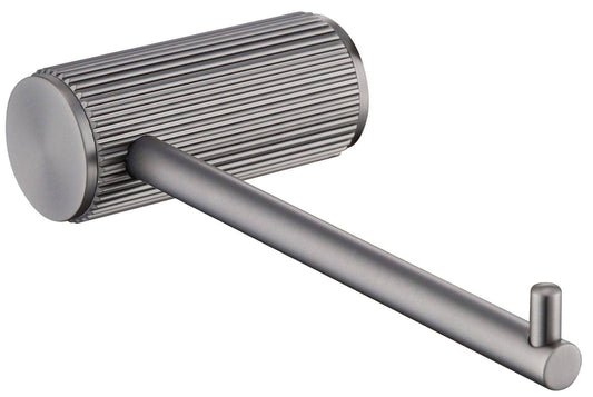 Mica Fluted Toilet Paper Holder - Gunmetal