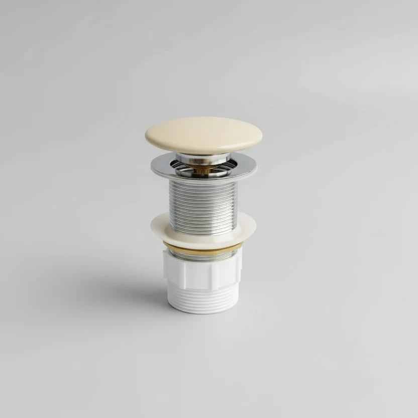 Peach Fuzz Pop-up waste 32 mm Non-over Flow with Matte Ceramic Cap