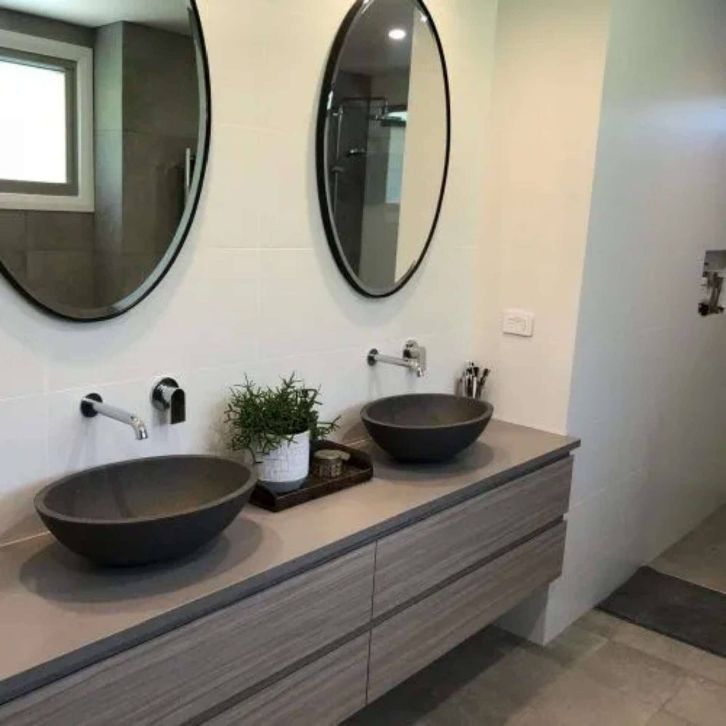 500mm Pietra Bianca - Pearl Above Counter Basins