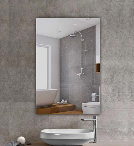 Rectangle Pencil Edge Plain Mirrors No Hook 1200X900mm