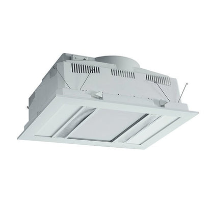 Phoenix 1000w Halogen 3 in 1 Bathroom Heater & High Extraction Exhaust Fan with 2 Tricolour LED Light Panels - White
