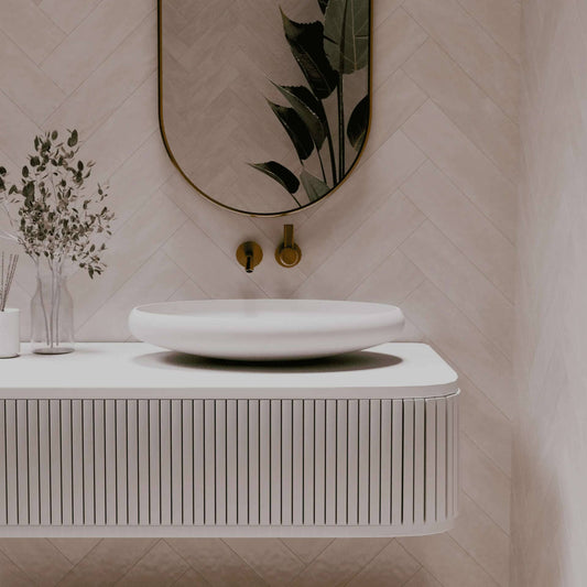 600mm Pietra Bianca - Piero Above Counter Basins
