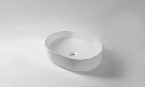 500*370*135mm Gloss White Above Counter Basin