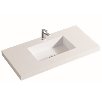 900mm  Poly Top - Gloss White