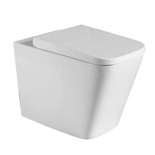 Qubist Box Rim Wall Faced Floor Pan - Gloss White
