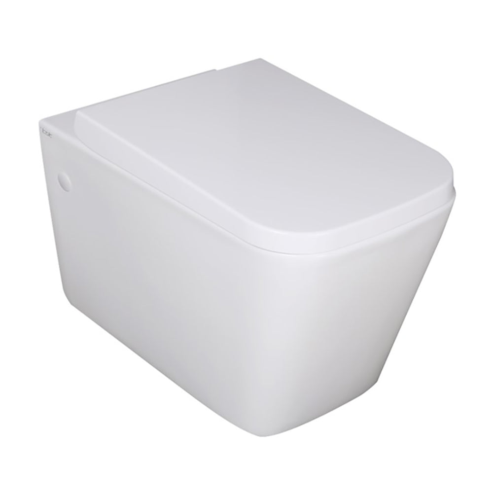 Qubist Box Rim Wall Faced Floor Pan - Gloss White