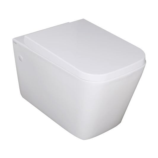 Qubist Box Rim Wall Faced Floor Pan - Gloss White