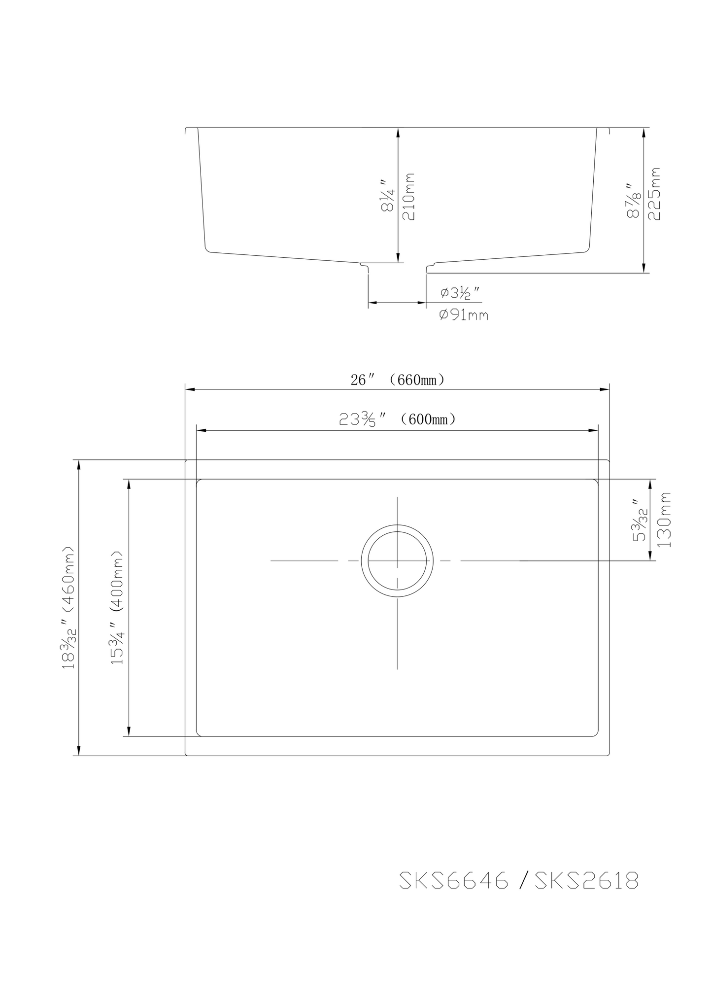 660mm Quartz Undermount Kitchen Sink - Single Bowl - Matte Black