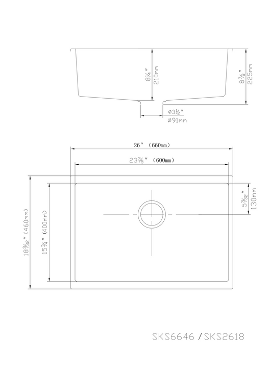 660mm Quartz Undermount Kitchen Sink - Single Bowl - Matte Black