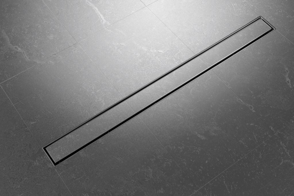 Tile Insert - NO LIP - Shower Grate - 800mm Black