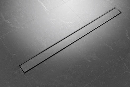Tile Insert - NO LIP - Shower Grate - 800mm Black