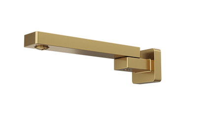 Quadra Swivel Wall Bath Spout - Brushed Brass