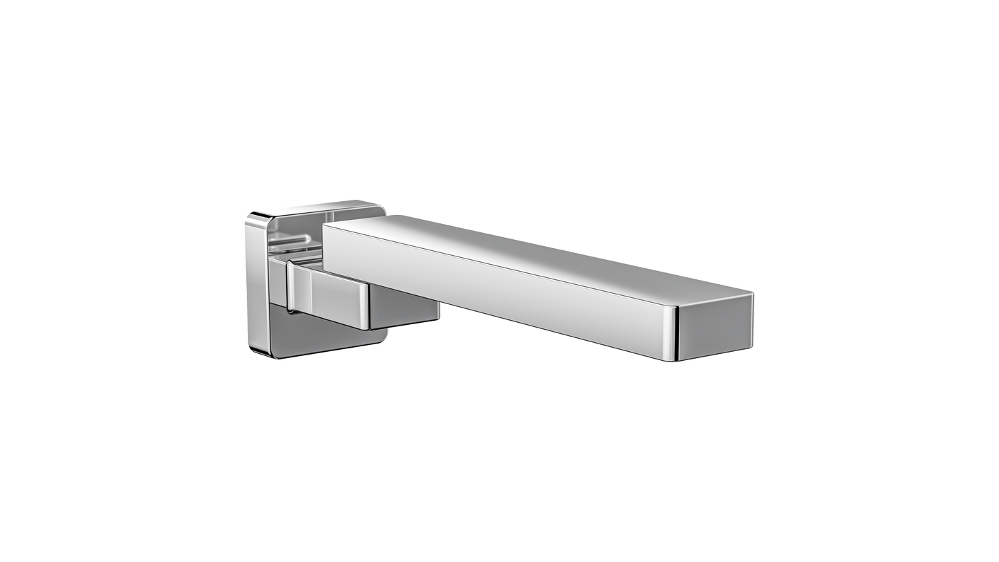 Quadra Swivel Wall Bath Spout - Chrome