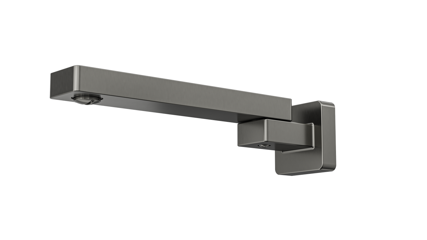 Quadra Swivel Wall Bath Spout - Gunmetal