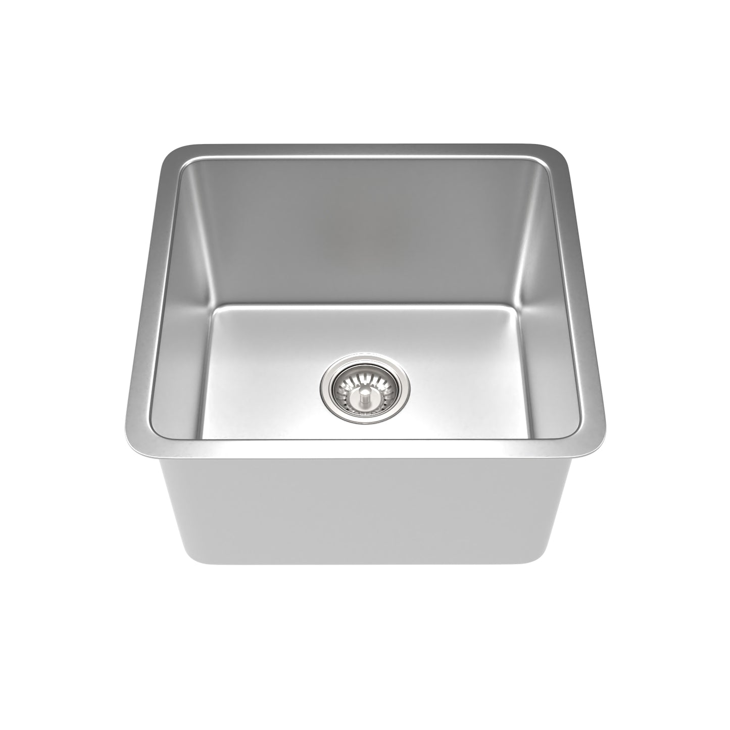 Quadra 470mm Single Bowl Sink - Brushed Stainless
