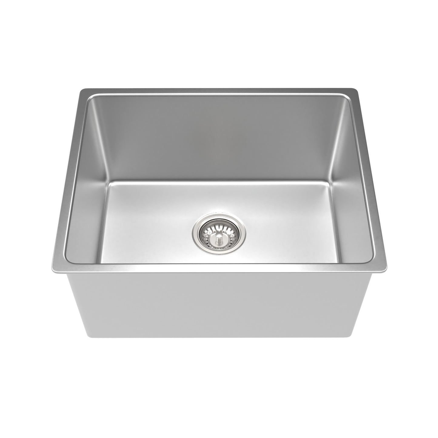 Quadra 540mm Single Bowl Sink - Brushed Stainless