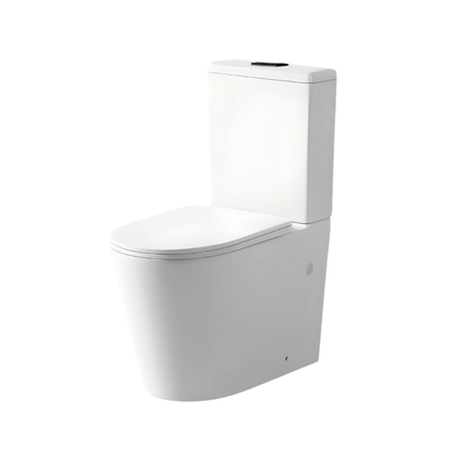 Quay S2 Back to Wall Rimless Toilet Suite - Matte Black