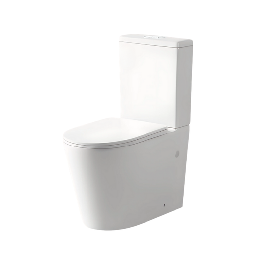 Quay S2 Back to Wall Rimless Toilet Suite - Matte White