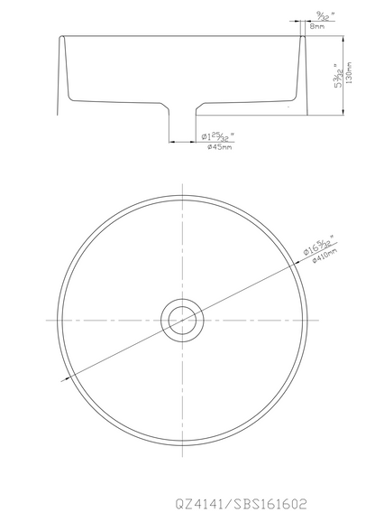 410mm Quartz Undermount Kitchen Sink - Single Bowl - Matte Black