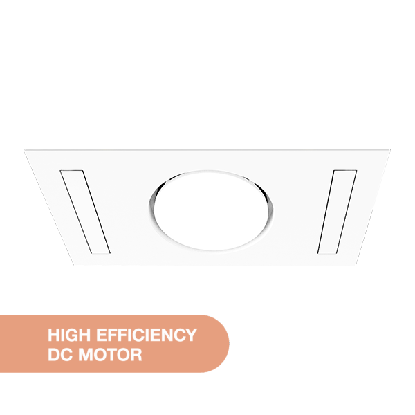 Quasar DC 2200w PTC Fan Forced Heat 4 in 1 Bathroom
Heater Exhaust Fan with 24w Tricolour Light White