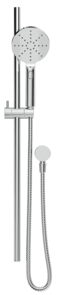 Mica Shower Head on Rail Round - Chrome