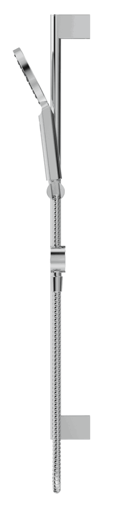 Mica Shower Head on Rail Round - Chrome