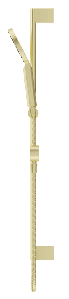 Mica Shower Head on Rail Round - French Gold
