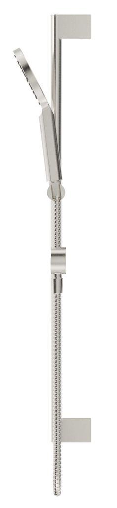 Mica Shower Head on Rail Round - Brushed Nickel