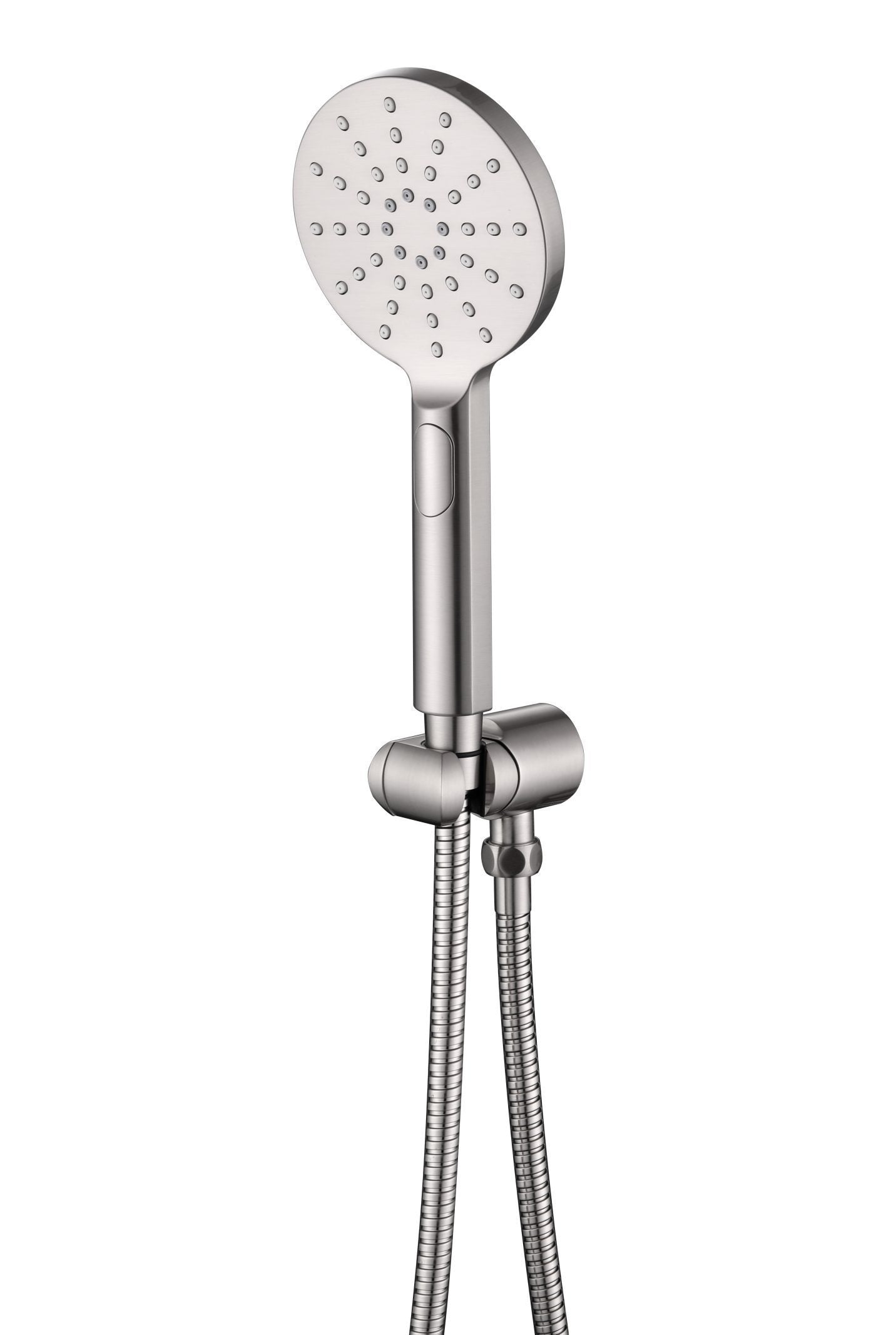 Mica Wide Hand Shower On Wall Bracket - Brushed Nickel