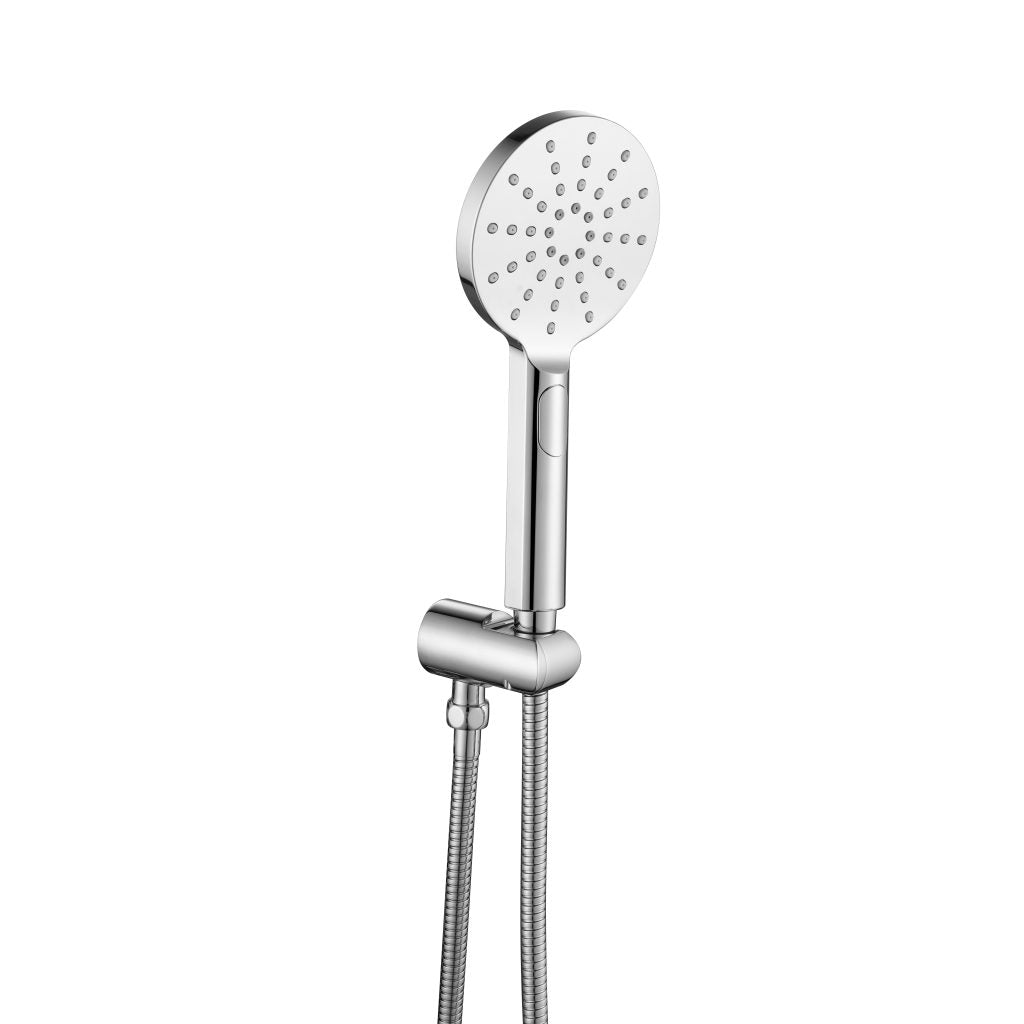 Mica Wide Hand Shower On Wall Bracket - Chrome
