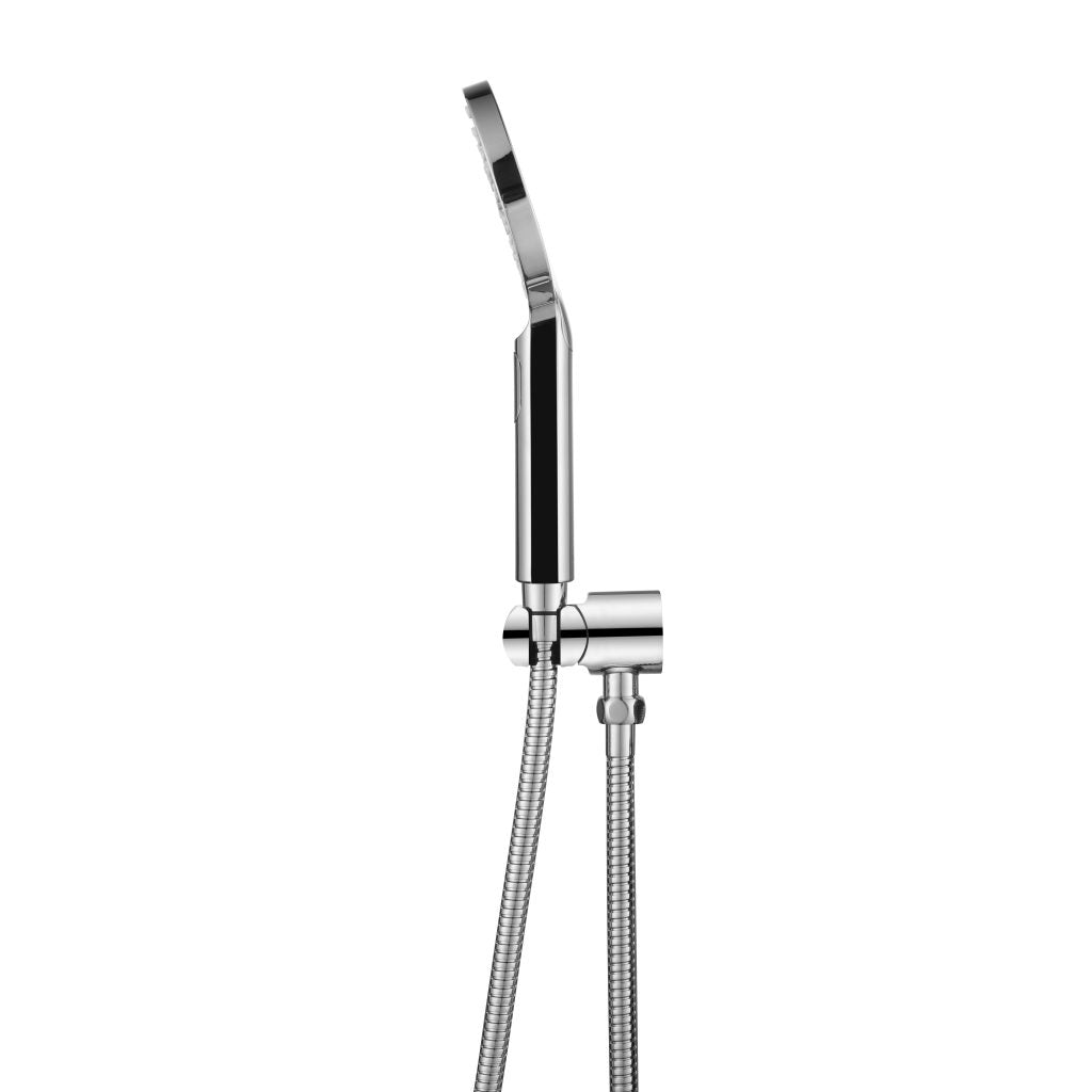 Mica Wide Hand Shower On Wall Bracket - Chrome