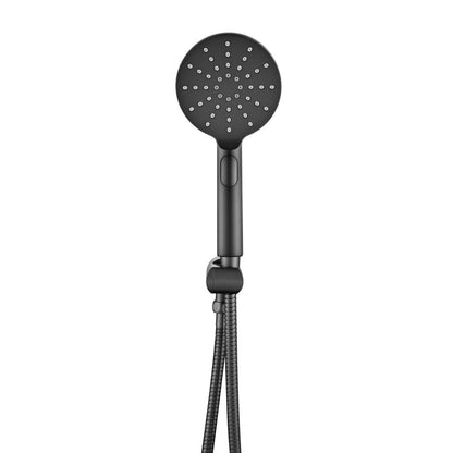 Mica Wide Hand Shower On Wall Bracket - Gunmetal
