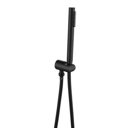 Mica Hand Shower On Wall Bracket - Black