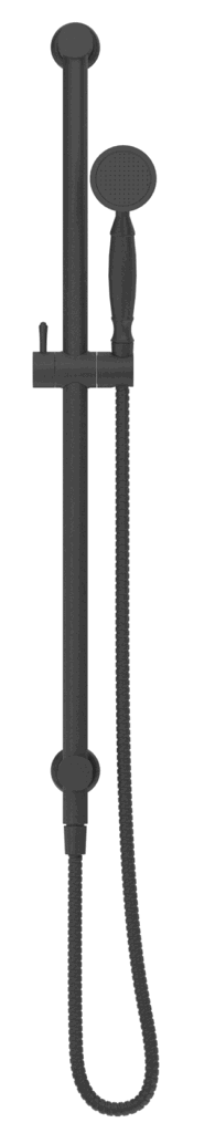 Mica Heritage Handshower on Rail - Black