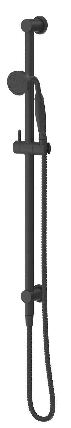 Mica Heritage Handshower on Rail - Black