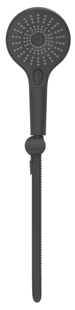 Mica Air Hand Shower On Wall Bracket - Black