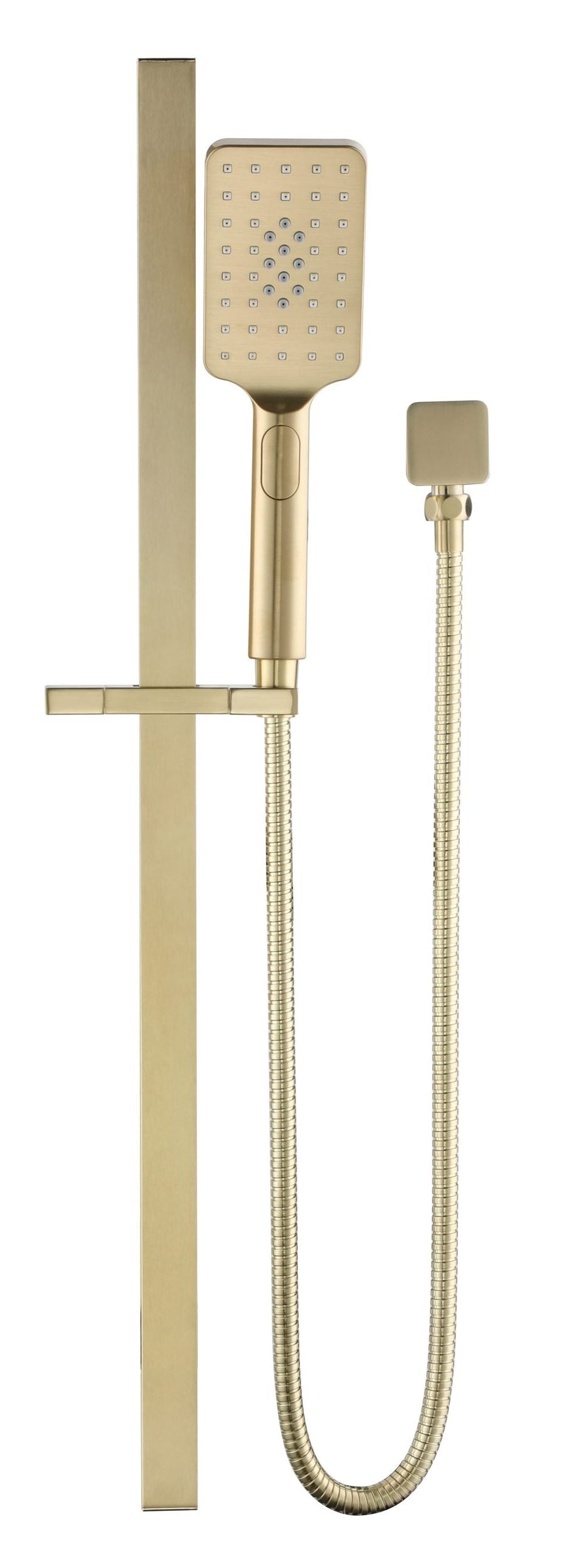 Cresta Shower Head on Rail - French Gold
