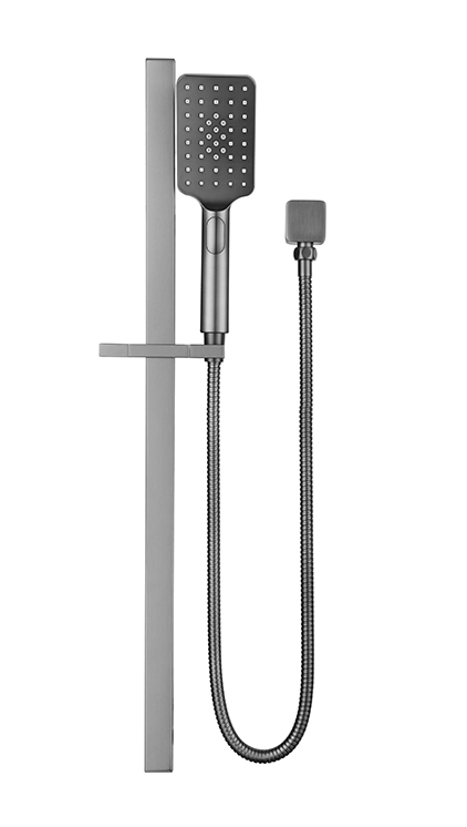 Cresta Shower Head on Rail - Gunmetal
