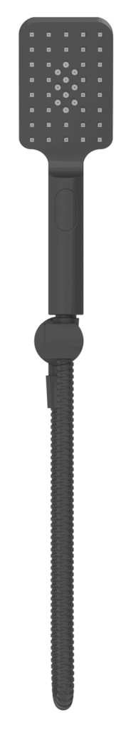 Cresta Hand Shower On Wall Bracket - Black