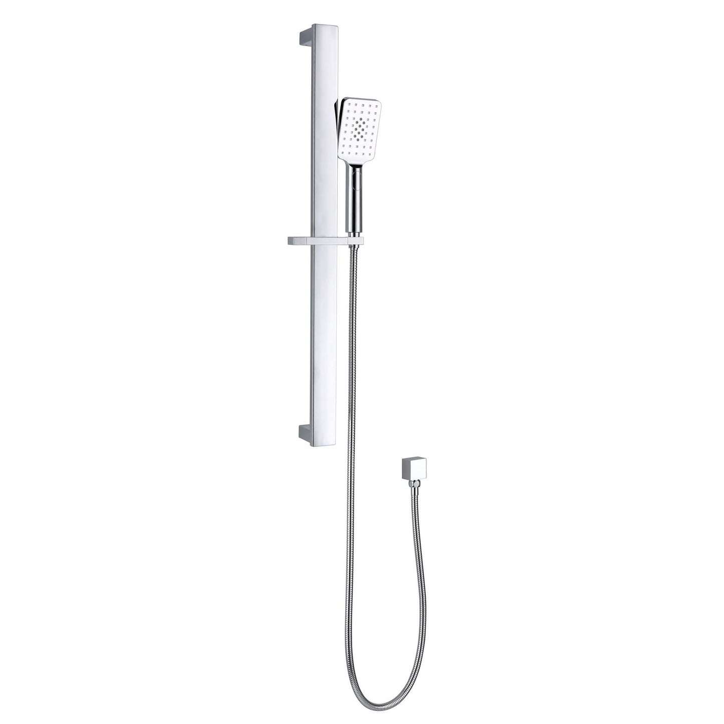 Shower Head on Rail Square WIDE