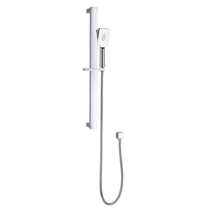Shower Head on Rail Square WIDE