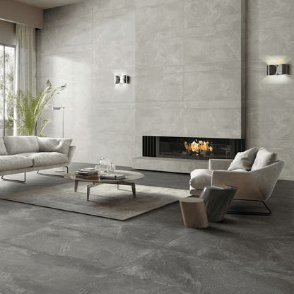 ROCCIA SERIES - GREIGE FELLTEC Finish - 600X600 | 1.44 SQM / 4 PCS PER BOX