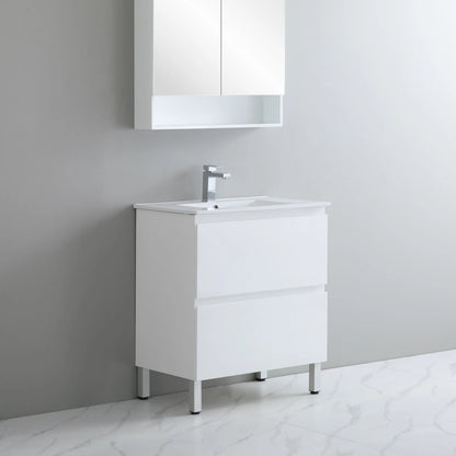900mm Revive Floor Vanity PVC - Cabinet Only - Matte White